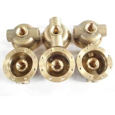 Peças de fundição de cobre amarelo de latão de bronze personalizadas para máquinas de hardware