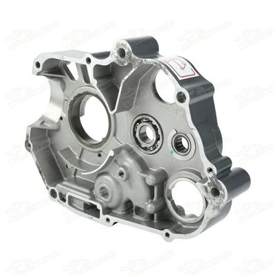 Peças de fundição de aço Crankcase de motocicleta com design personalizado e tratamento de superfície